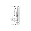 GRASS Tiomos SCHARNIER-SYSTEM, M&ouml;bel - Scharnier Topfband SOFT-Closing 110&deg; Innenanschlag Mit Montageplatte