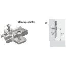 Anschraub-Kreuzmontageplatte Distanz 0.0 mm passend zu Hettich Sensys 8645i TH 52