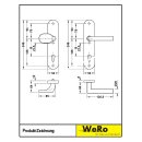 Edelstahl Schutzbeschlag f&uuml;r Haust&uuml;ren Knopf / Dr&uuml;cker (32284)