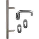 Edelstahl Haustür Griff- Beschlag- Set in verschiedenen Längen Art.Nr.:101.1018 Maß L:400/ Maß B:300mm