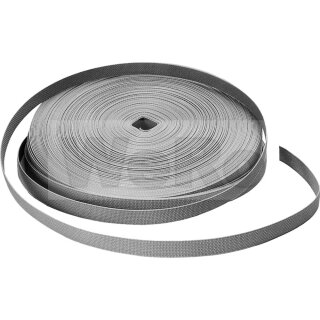 50m Rollladengurt Aufzuggurt 23mm breit Farbton: beige/ grau