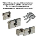 WeRo- Schlie&szlig;zylinder f&uuml;r gleichschlie&szlig;ende individuell gestiftete Schlie&szlig;anlagen der Marke ABUS Doppelzylinder A:30mm B:30mm